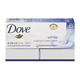 Dove Beauty Bar white beauty bar with deep moisture, 1/4 moisturizing cream Full-Size Picture